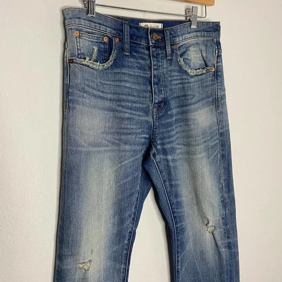Madewell Straight-Leg Jeans in Cloverdale: Selvedge Edition NWT 27 - Picture 6 of 10